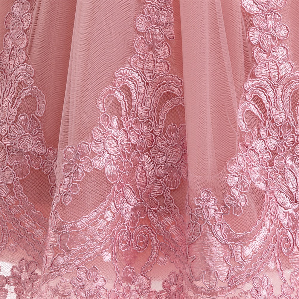 Applique Fit & Flare Maxi Dress