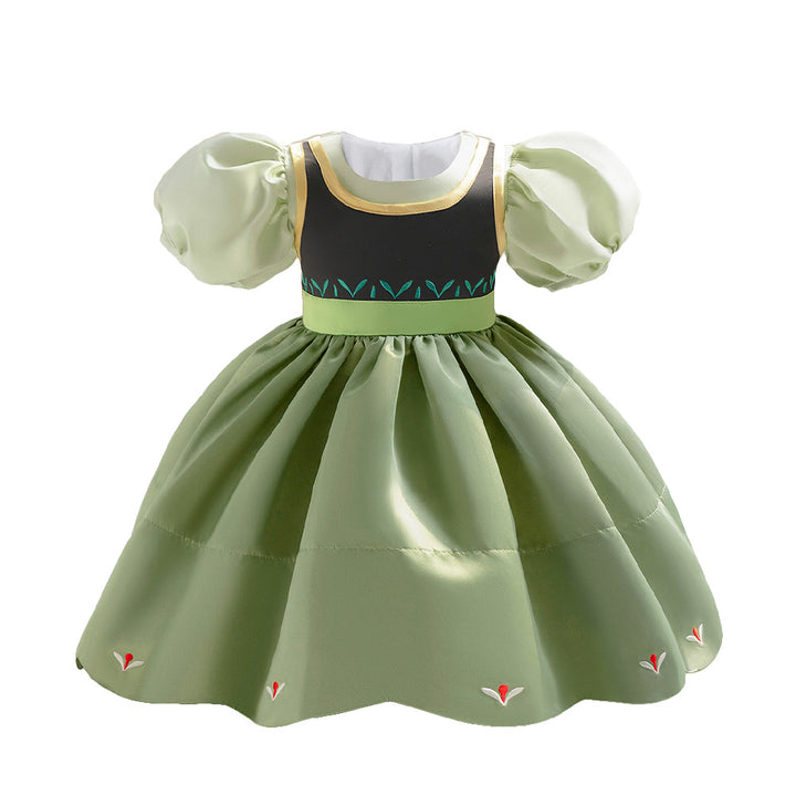 Puff Sleeve Peplum Dress