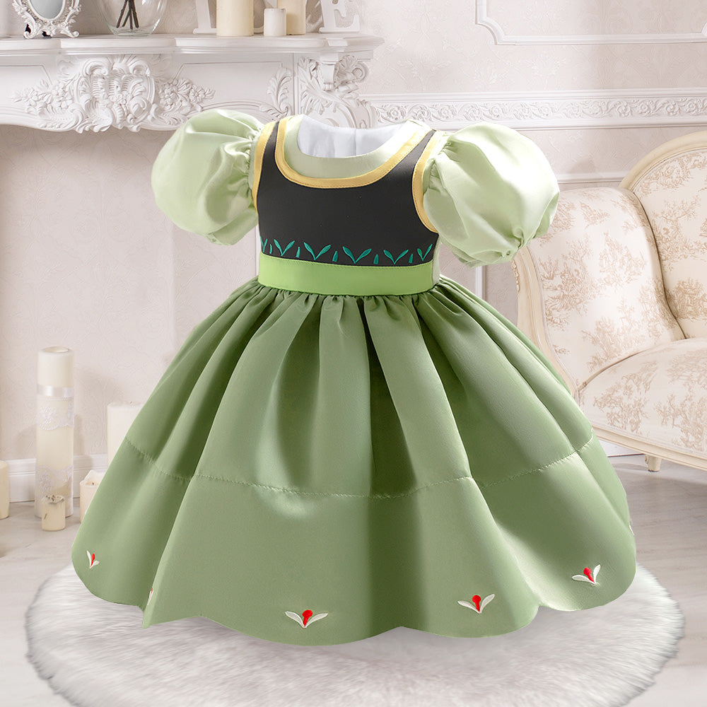 Puff Sleeve Peplum Dress