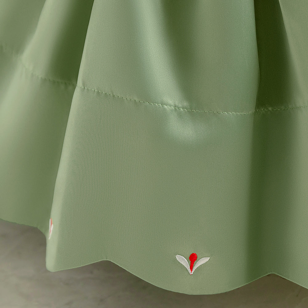Puff Sleeve Peplum Dress