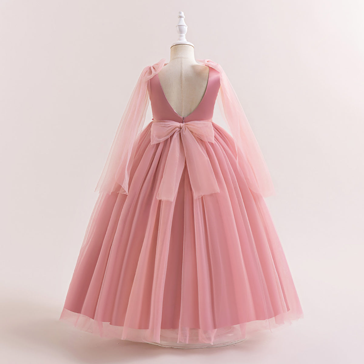 Girls Applique Maxi Gown  Dress