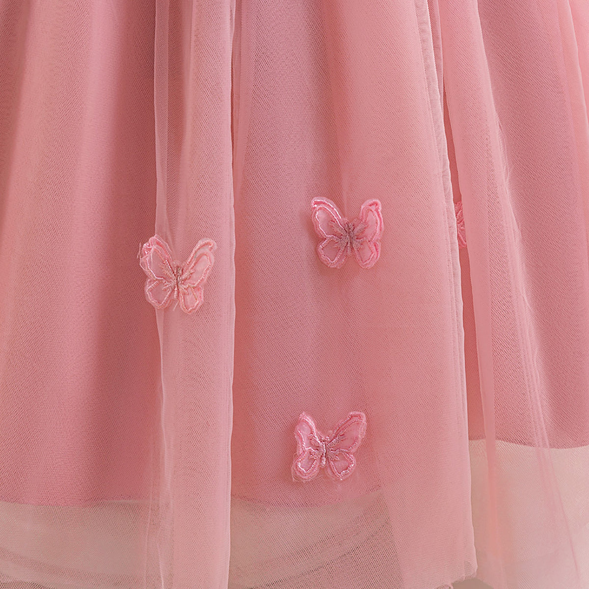 Girls Applique Maxi Gown  Dress