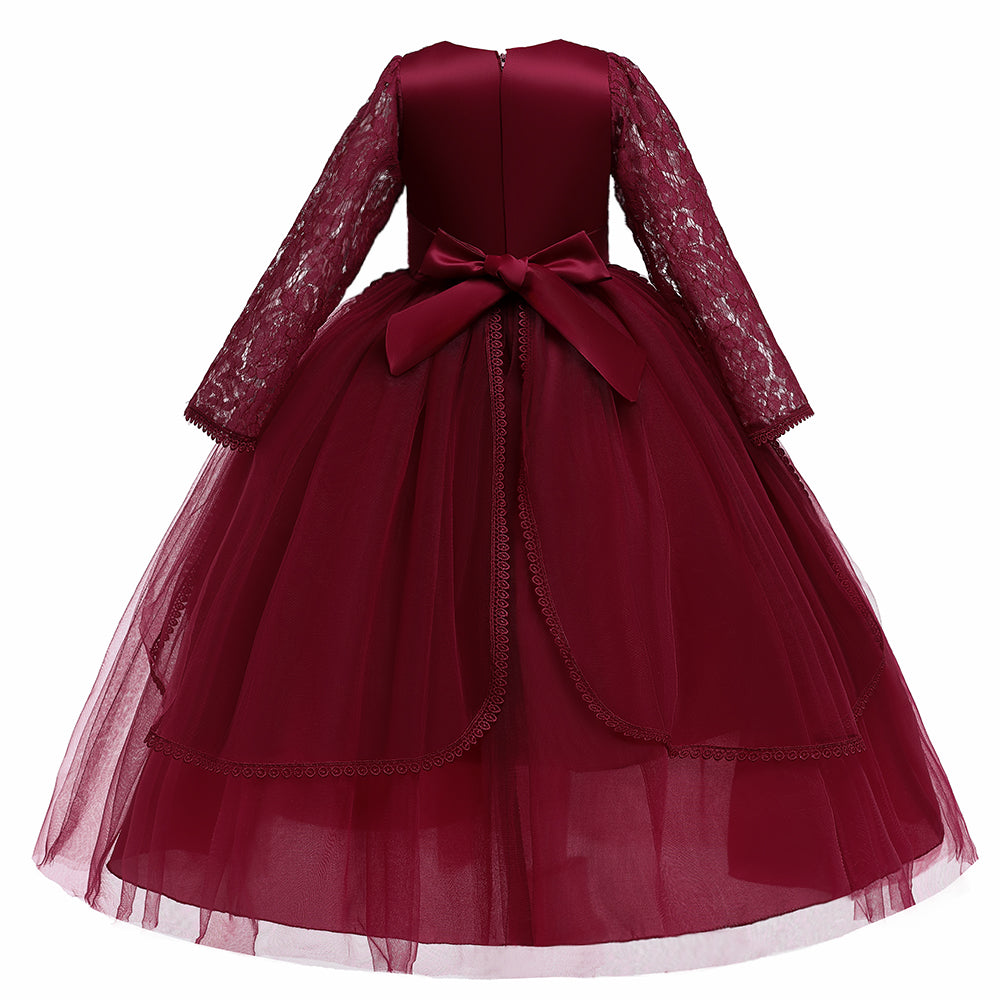 Girls Self Design Maxi Dress
