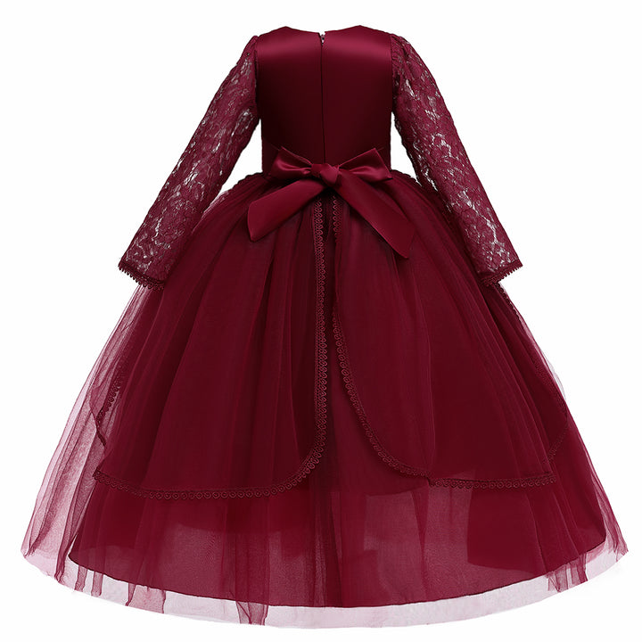Girls Self Design Maxi Dress