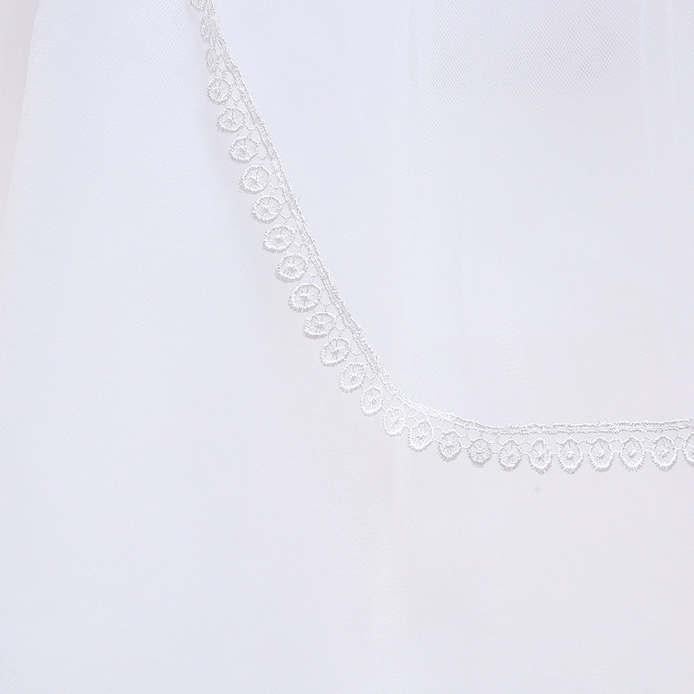 Girls Embellished Round Neck Long Sleeves Maxi Dress