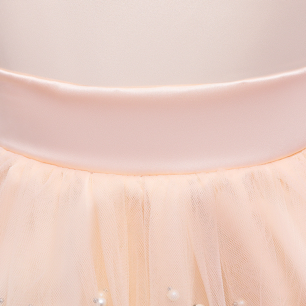 Pink Embellished Bow Detail Maxi Dress