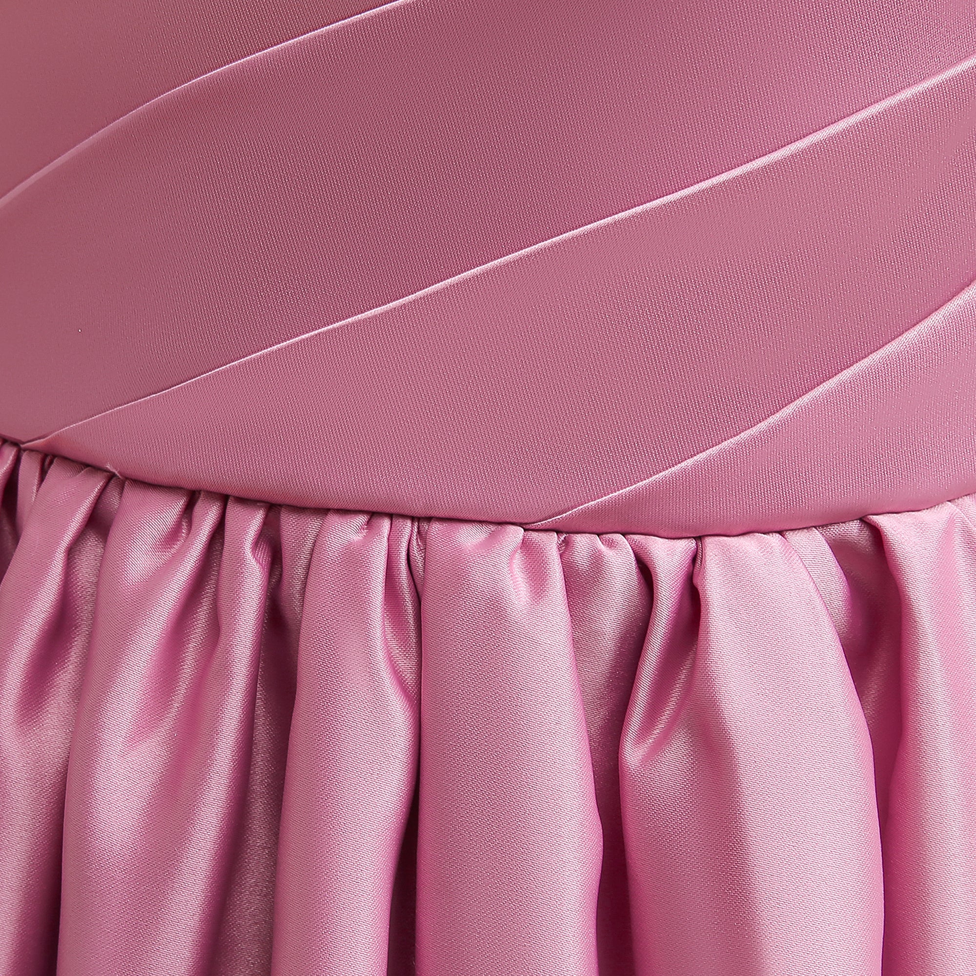 Girls Pink Round Neck Gown Party Dress