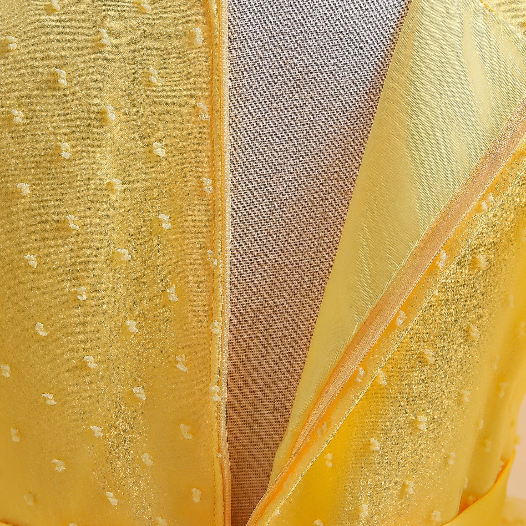 Yellow Puff Sleeve Fit & Flare Maxi Dress