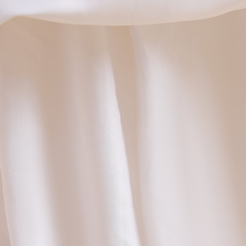 Girls White Fit & Flare Maxi Dress