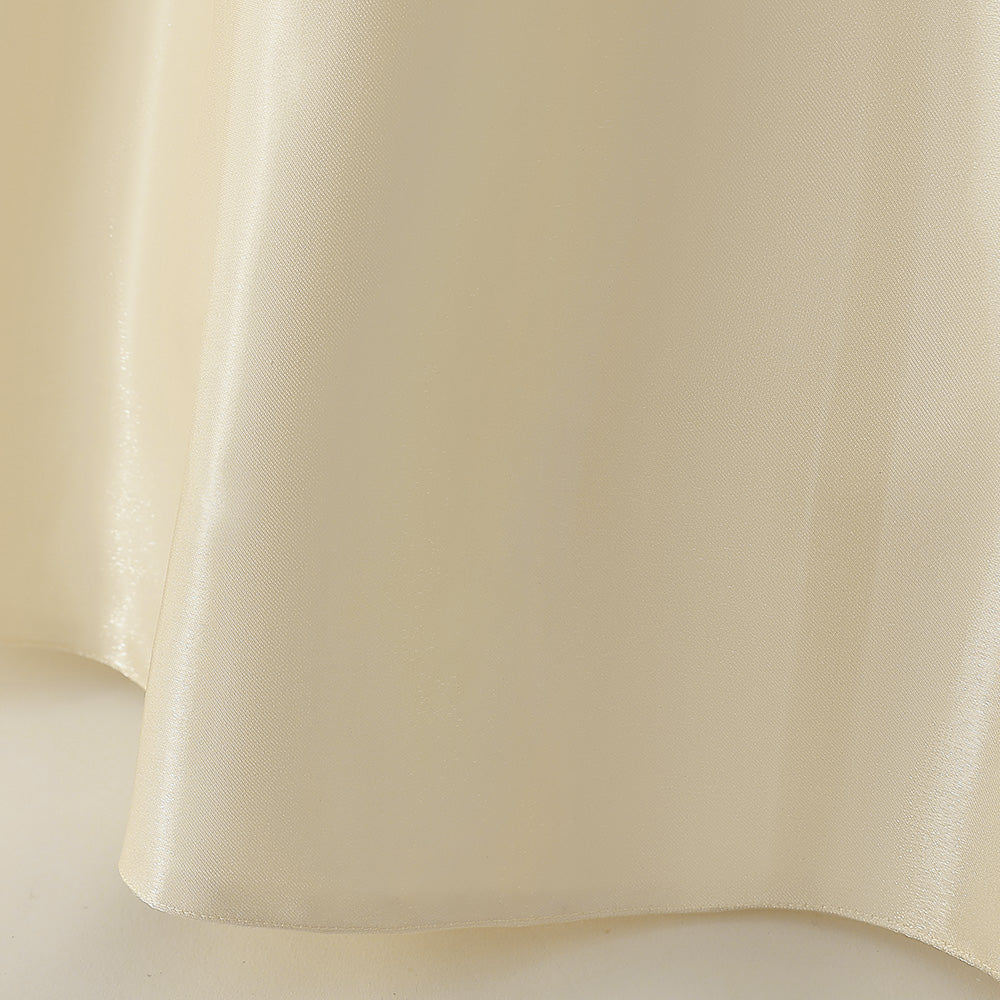Beige Girls Puff Sleeves Beads & Bow Gown Maxi Dress