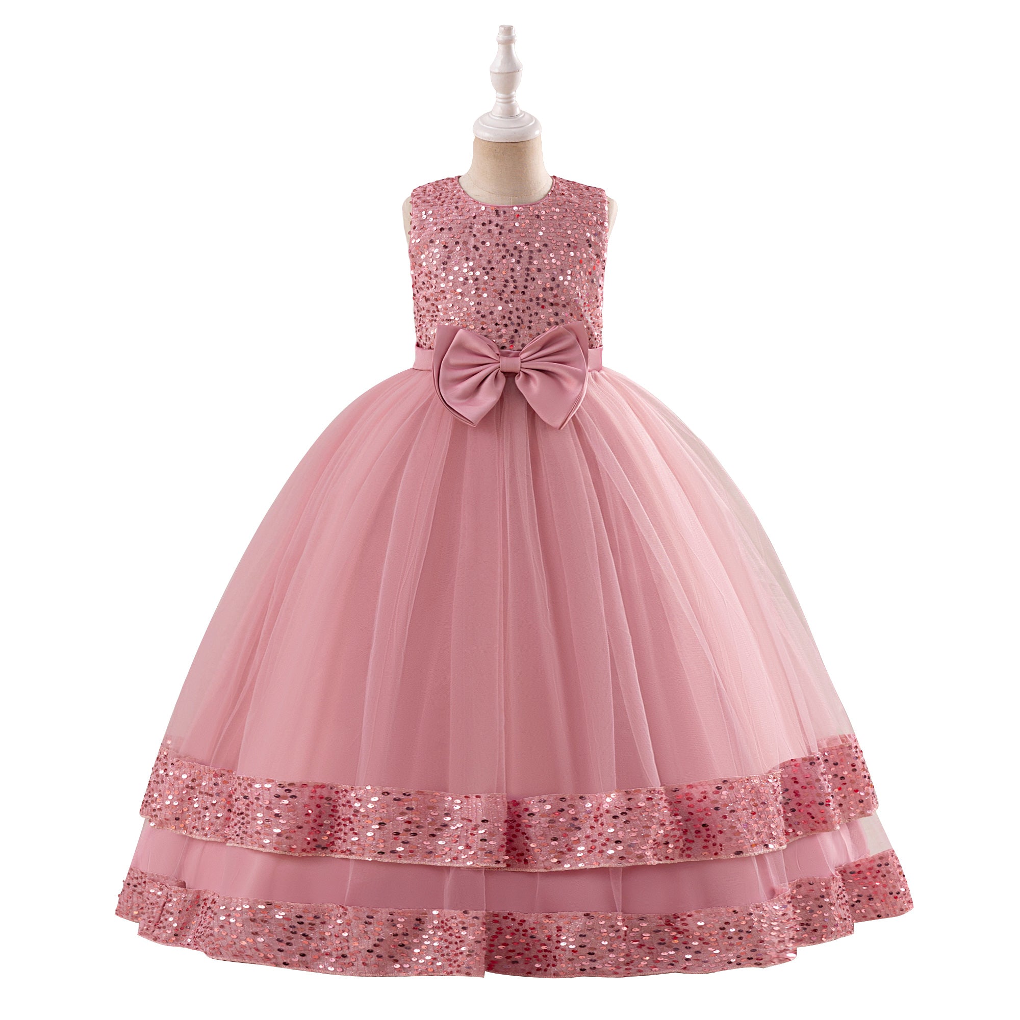 Girls Embellished Gown Maxi Dress