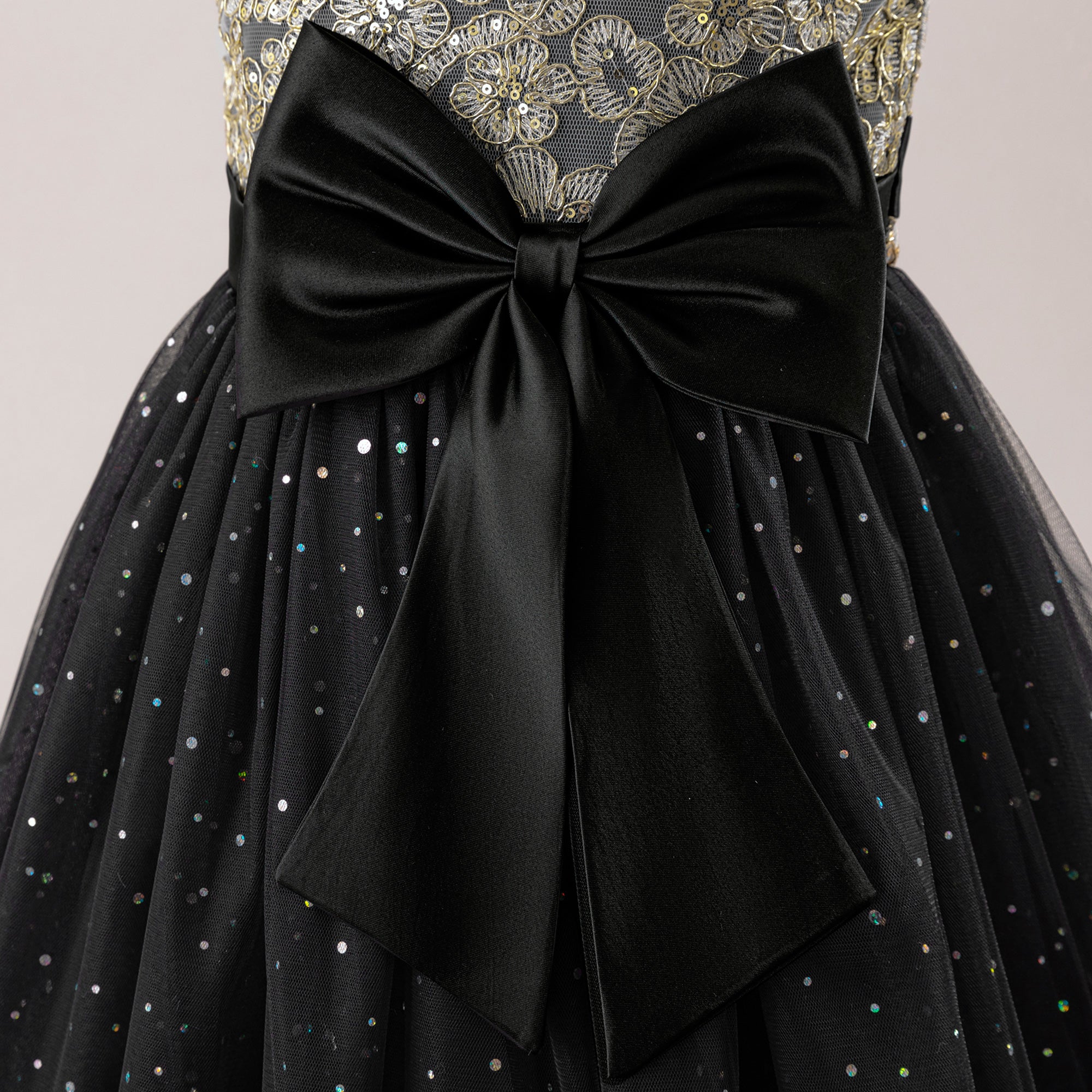 Embellished Applique Net Maxi Dress
