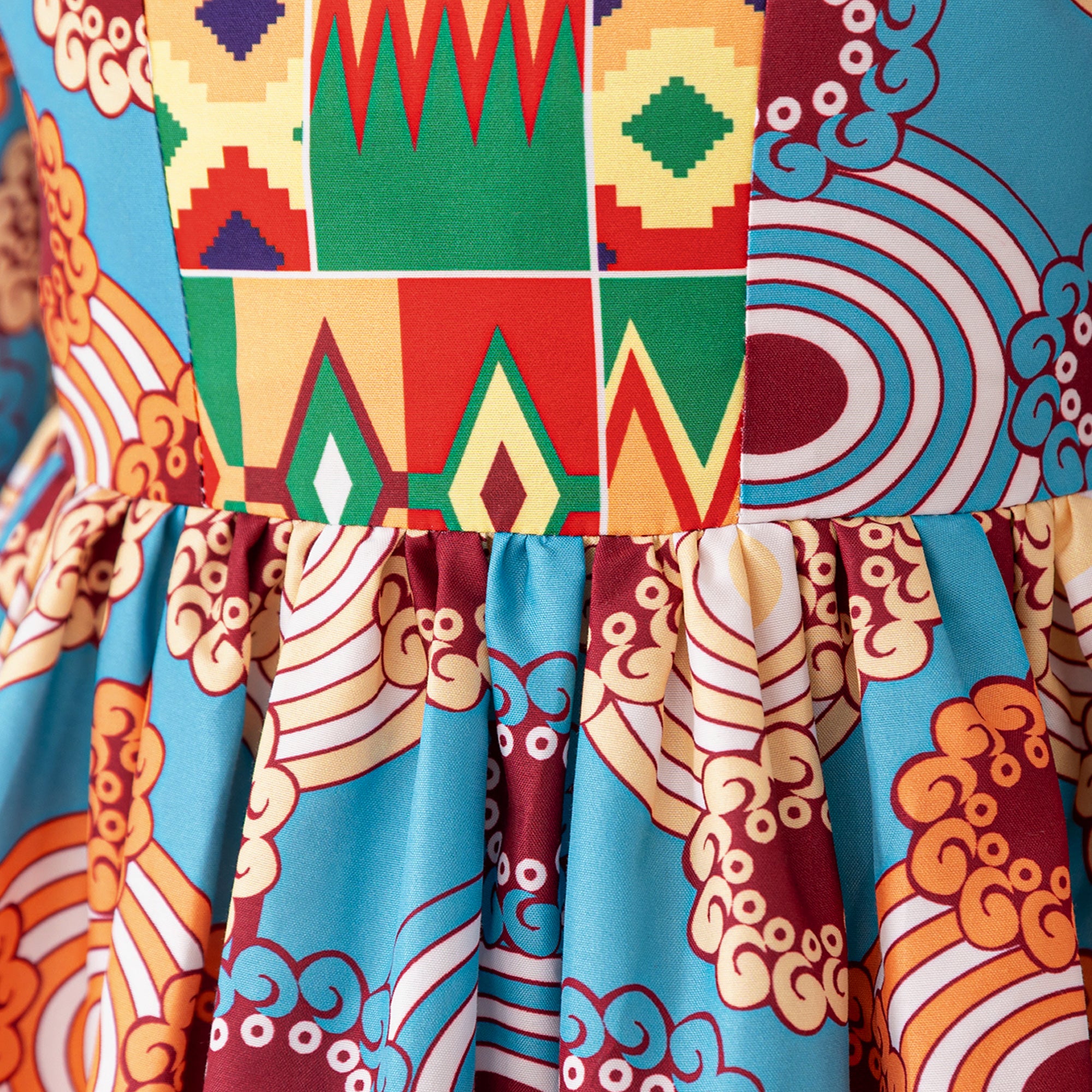 Girls Ethnic Motifs Printed Fit - Flare Dress