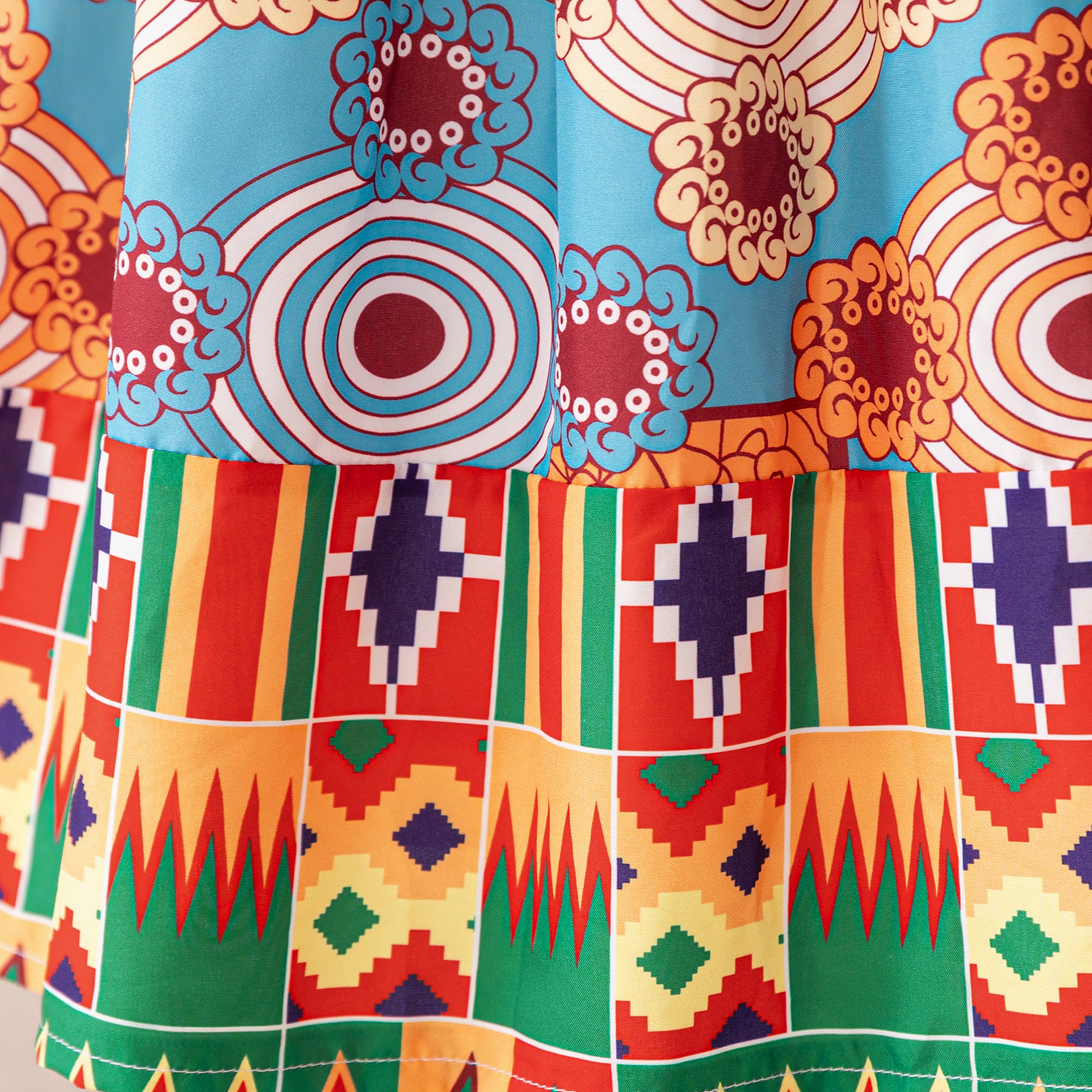 Girls Ethnic Motifs Printed Fit - Flare Dress