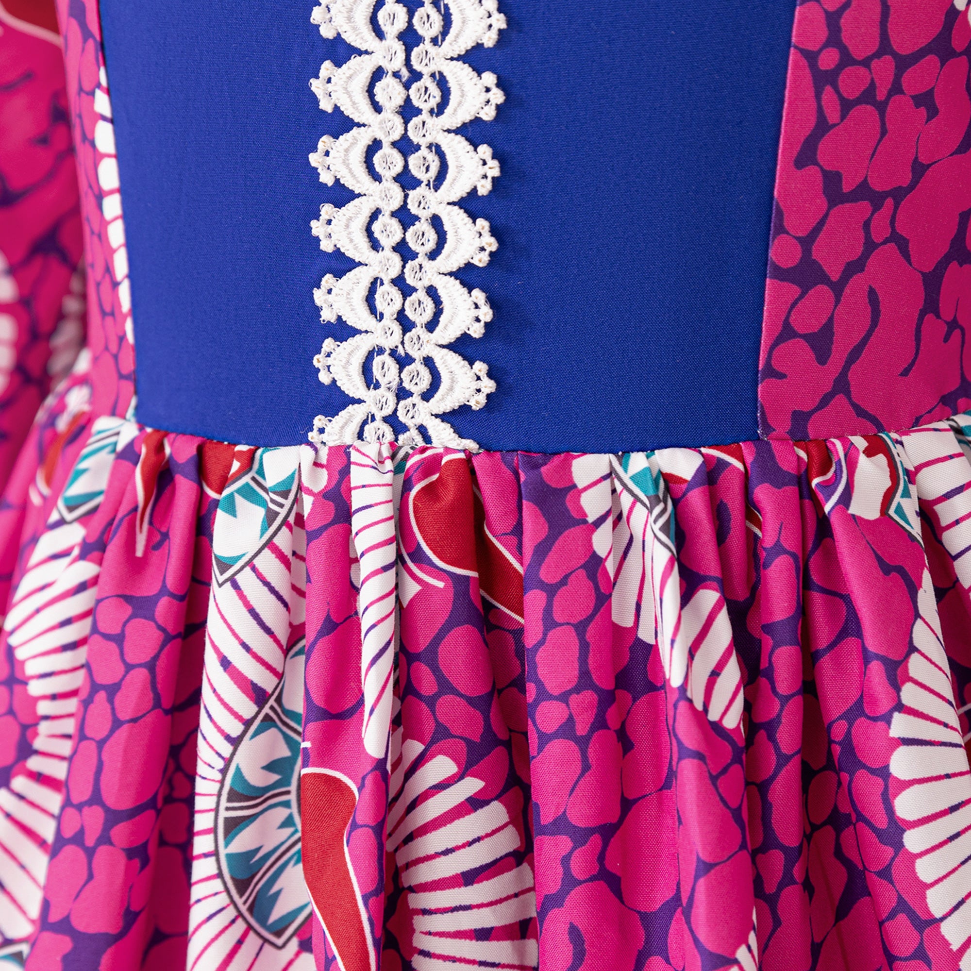 Girls Ethnic Motifs Printed Maxi Dress