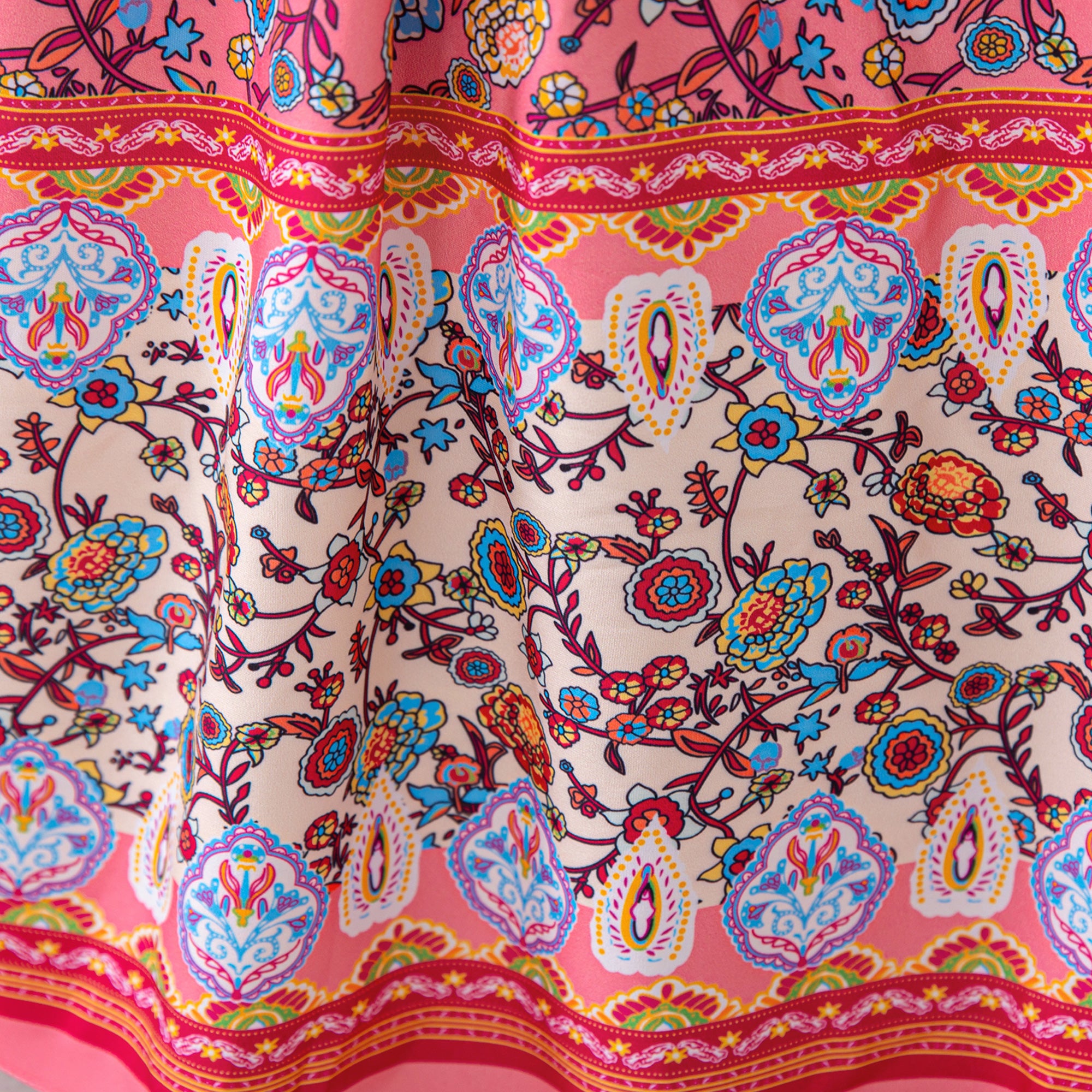 Girls Ethnic Motifs Print Maxi Dress