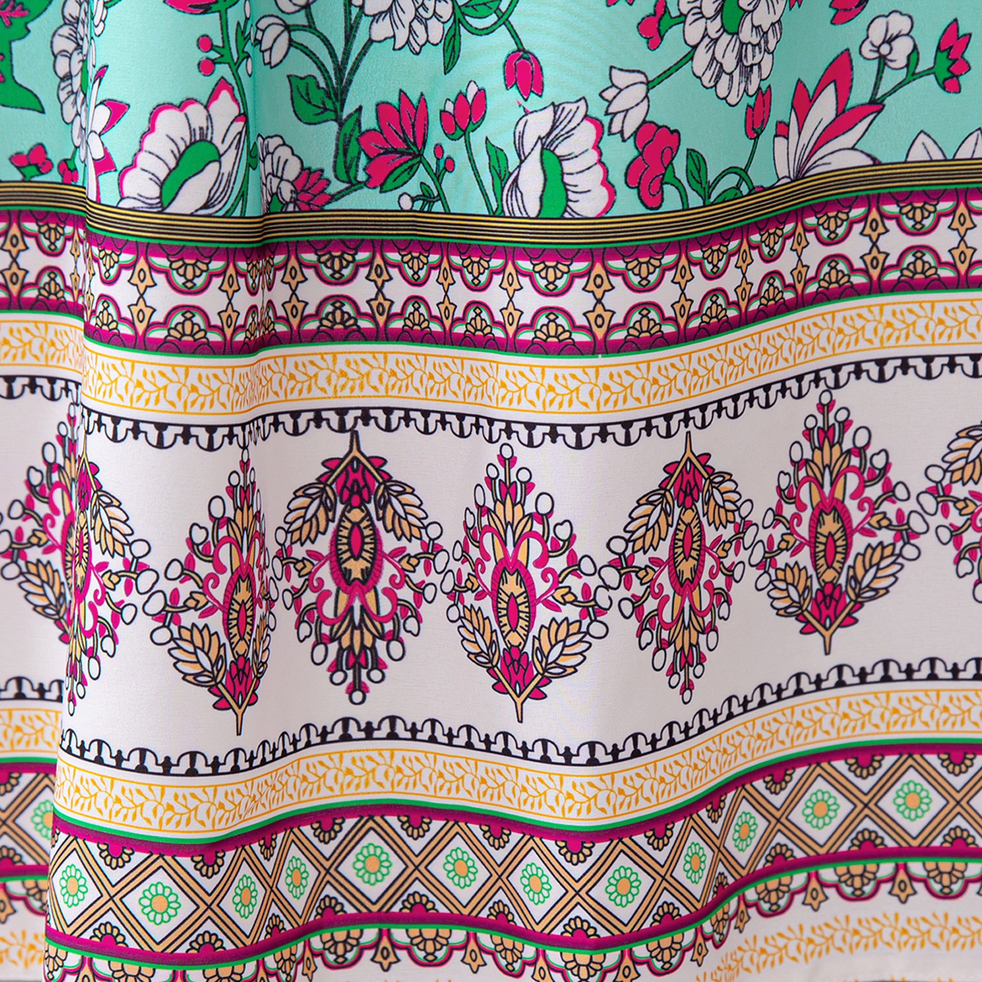 Girls Ethnic Motifs Printed Fit & Flare Dress
