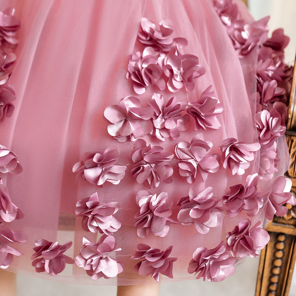 Fuchsia & desert rose Embellished Embroidered Applique Fit & Flare Maxi Dress