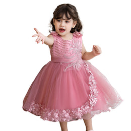 Fuchsia Self Design Flared Fit & Flare Dress