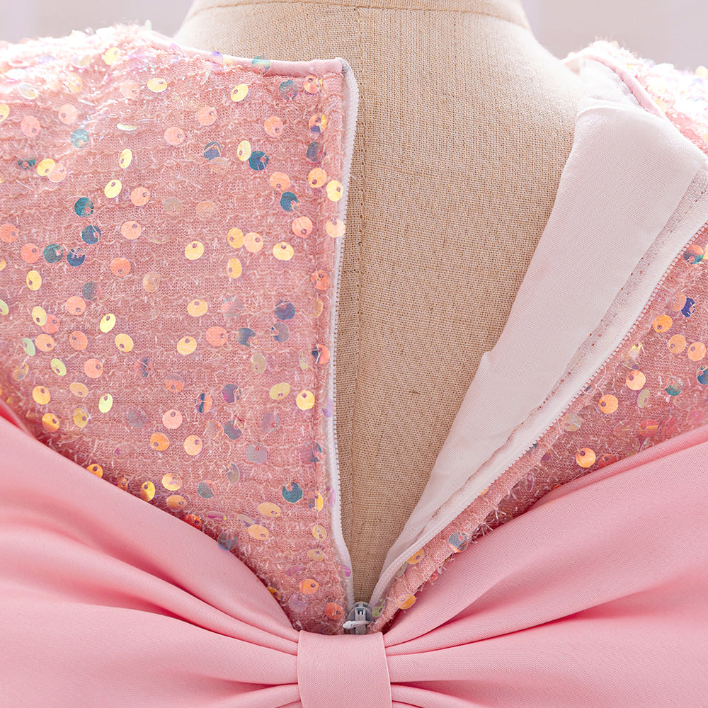 Girls Embellished Net Balloon Dress