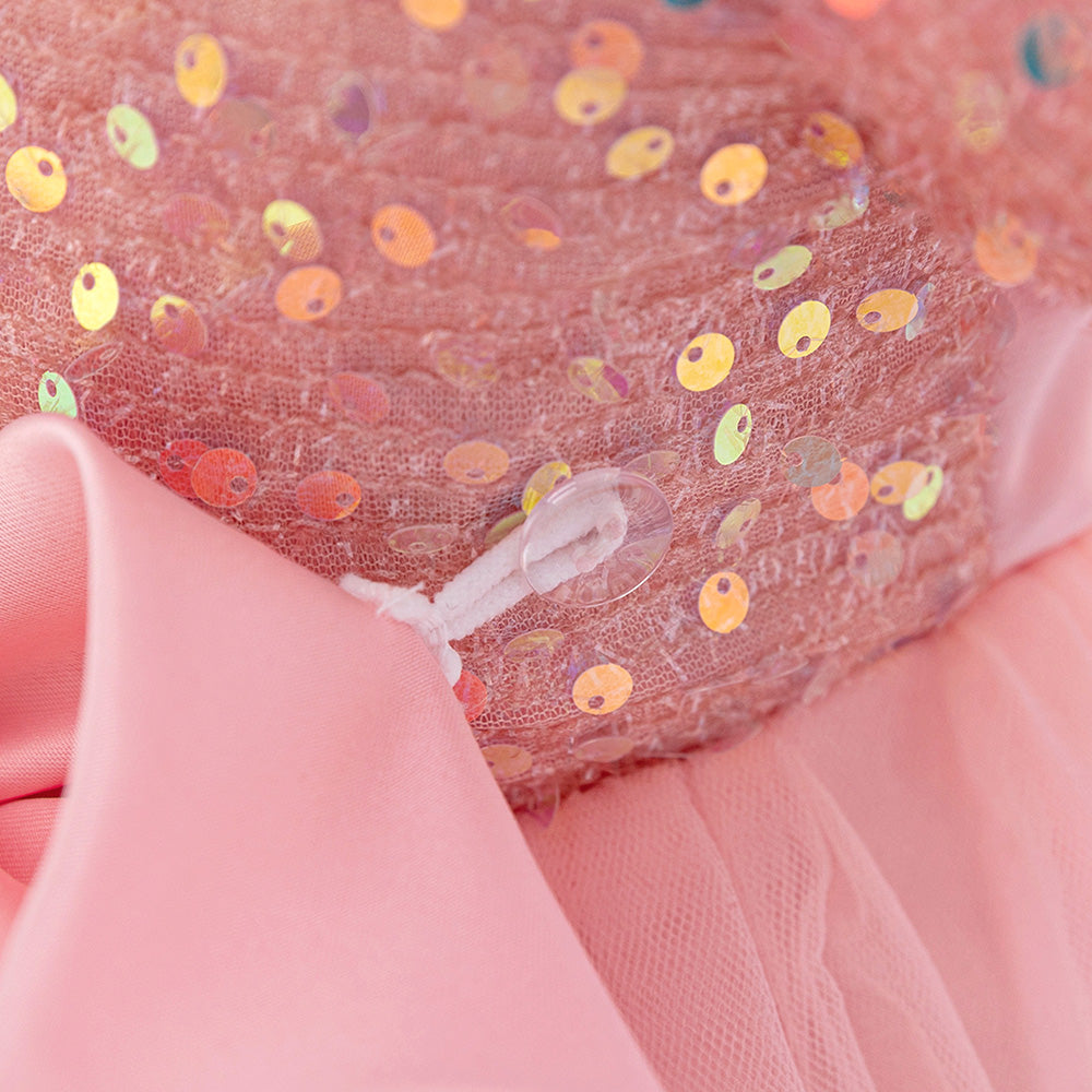 Girls Embellished Net Balloon Dress