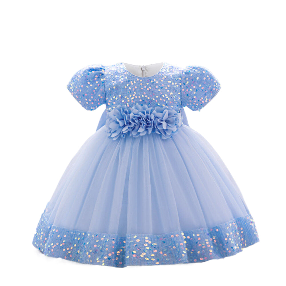 Girls Embellished Balloon Dress