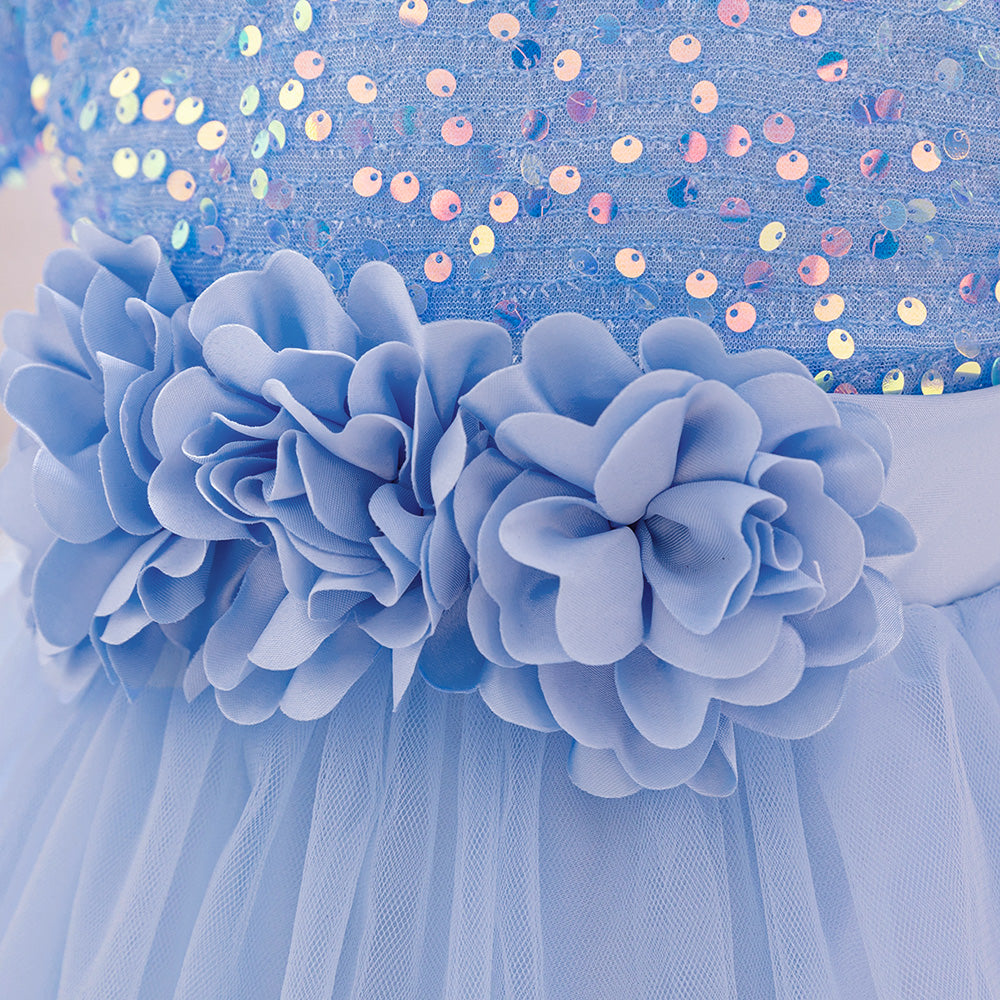Girls Embellished Balloon Dress