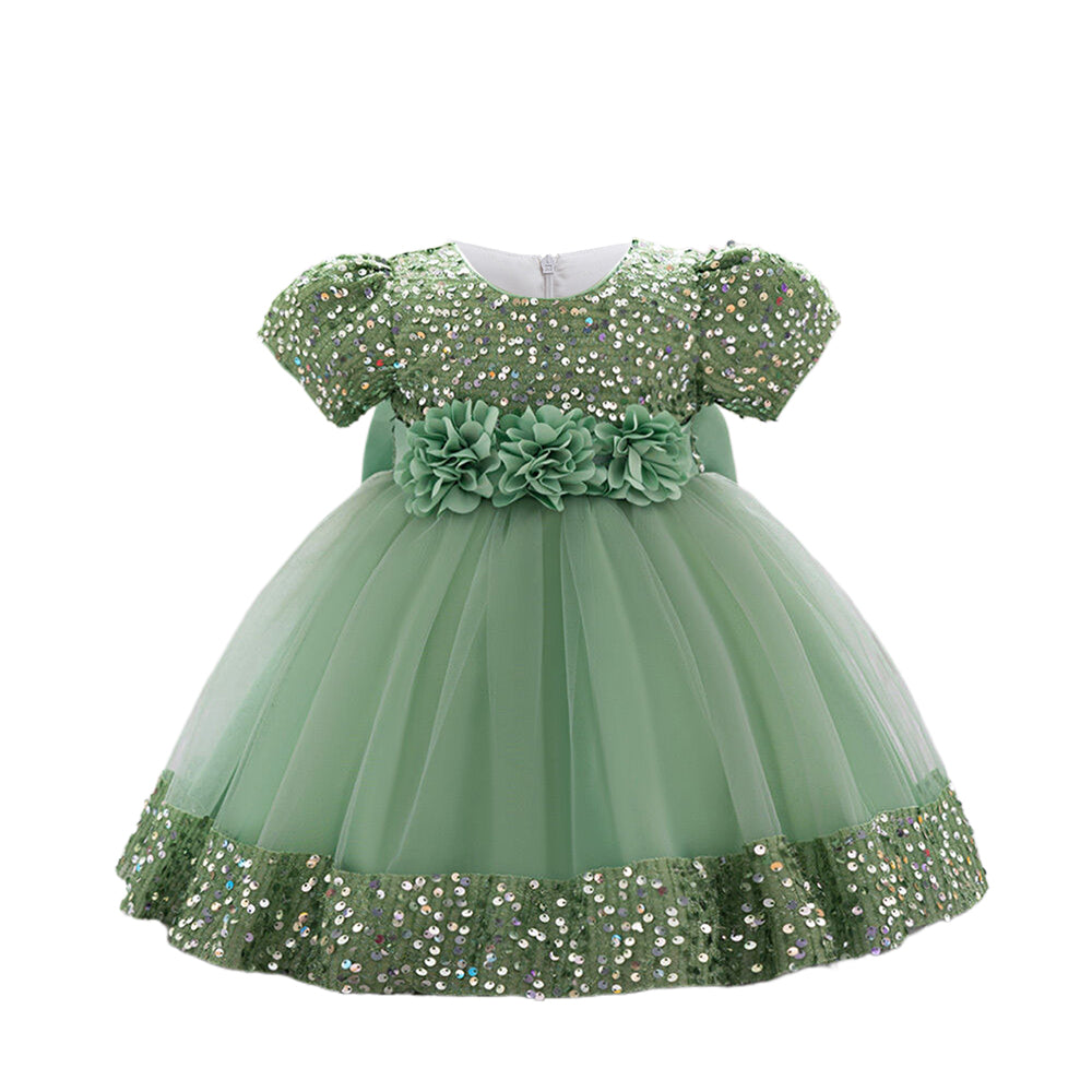 Girls Embellished Balloon Dress