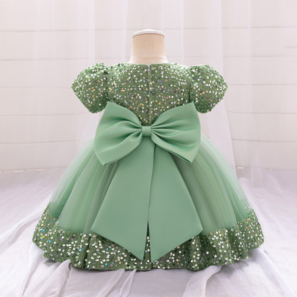 Girls Embellished Balloon Dress