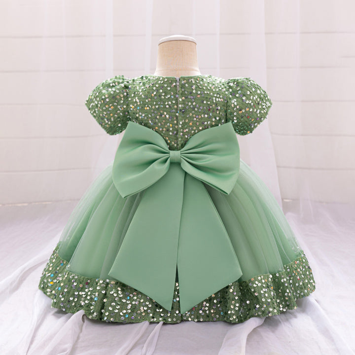 Girls Embellished Balloon Dress