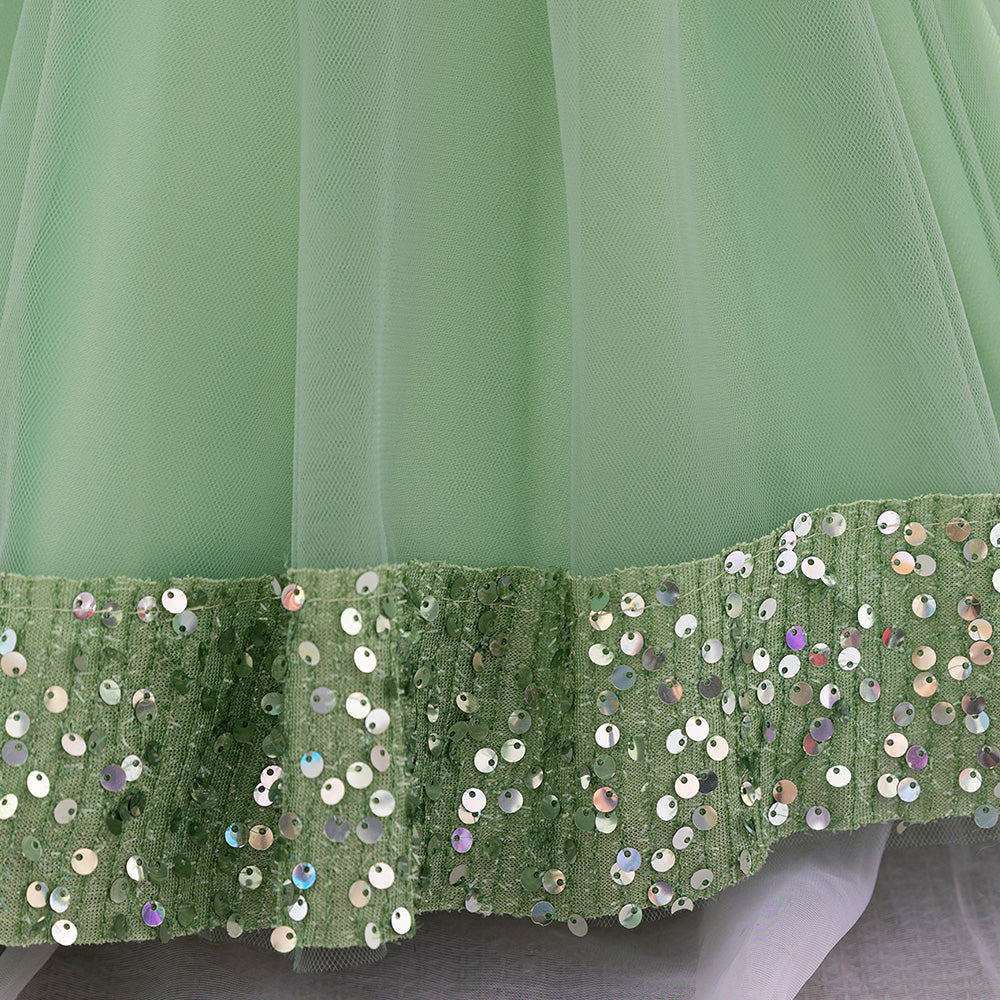 Girls Embellished Balloon Dress