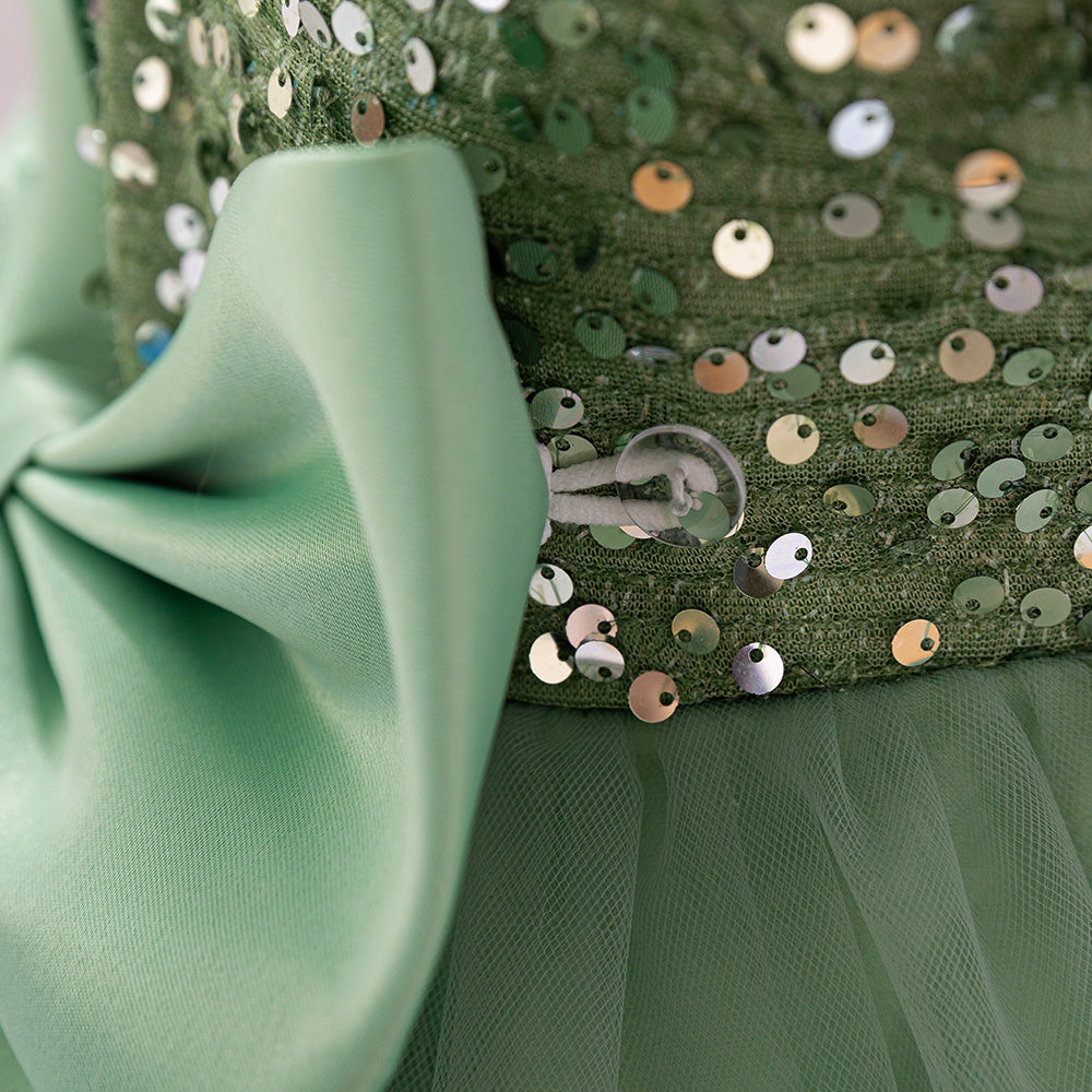 Girls Embellished Balloon Dress