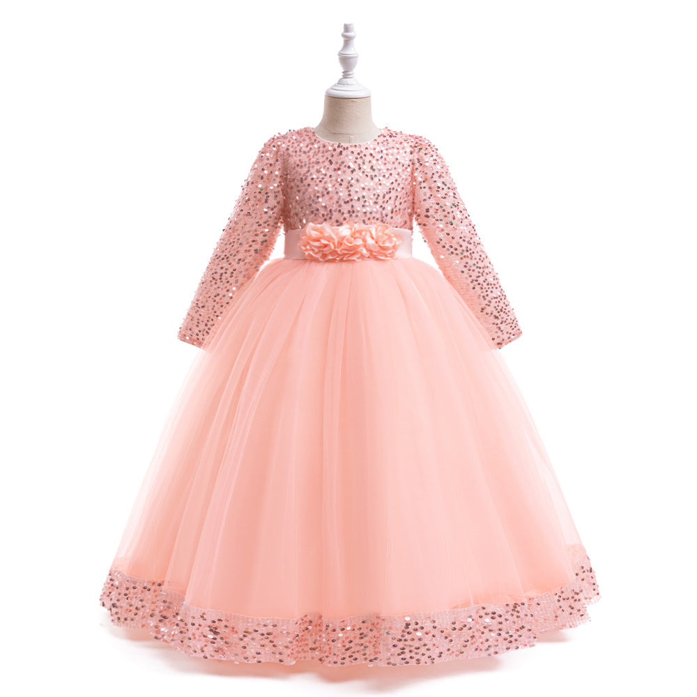 Embellished Applique Gown  Maxi Dress