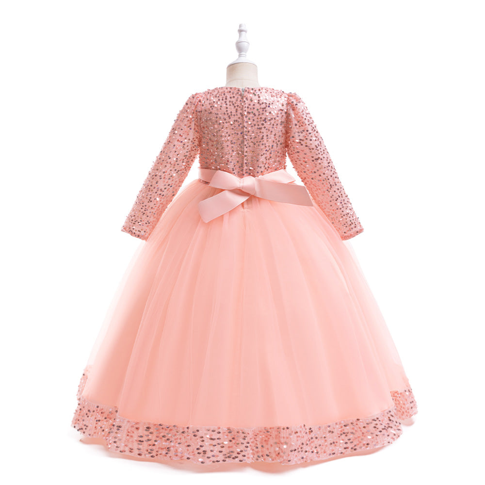 Embellished Applique Gown  Maxi Dress