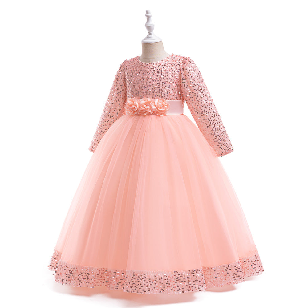 Embellished Applique Gown  Maxi Dress