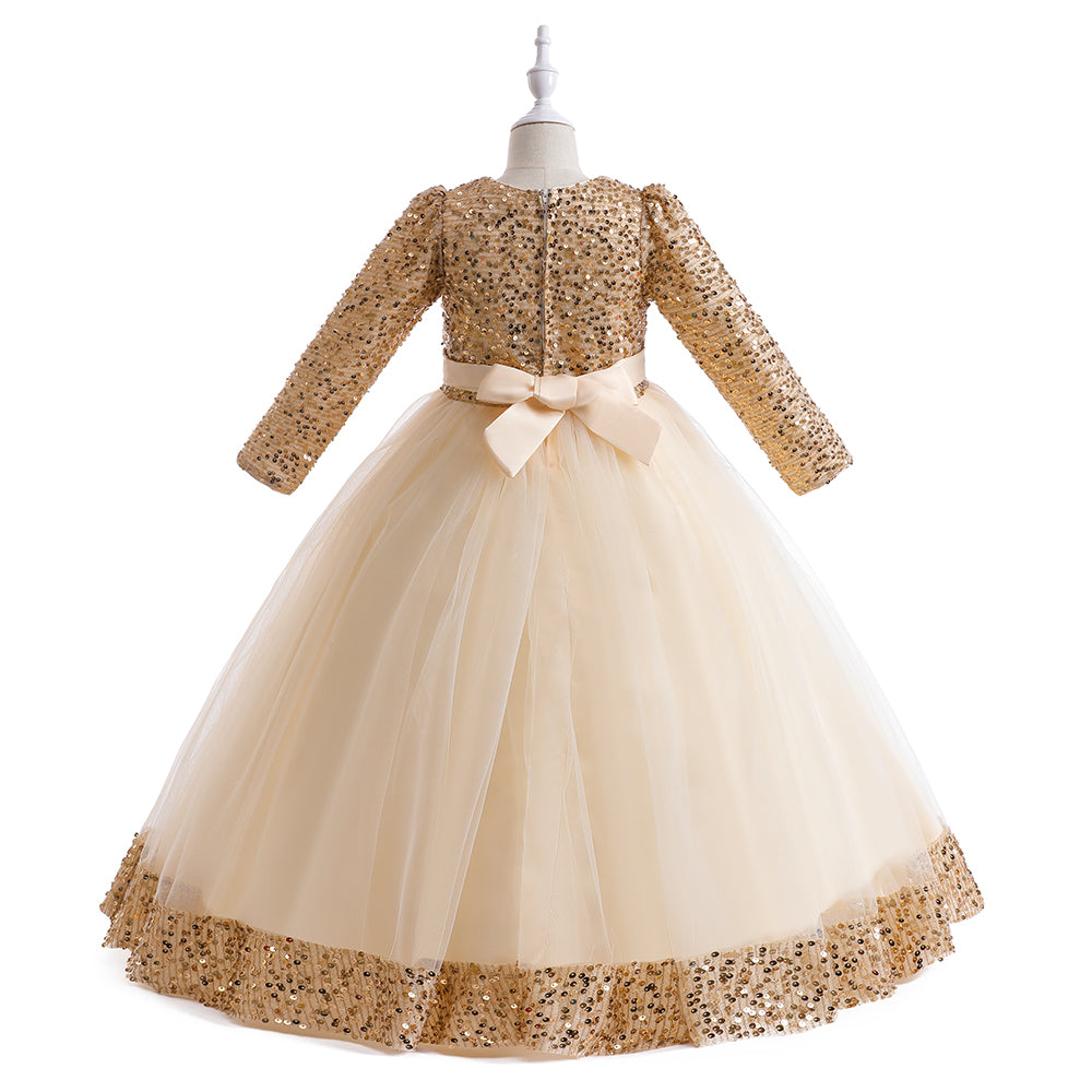 Embellished Applique Fit & Flare Maxi Dress
