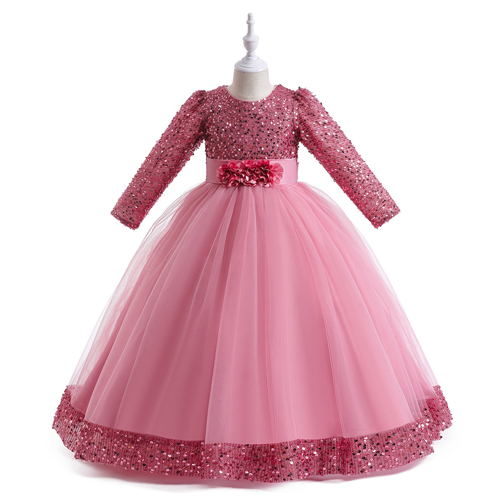 Embellished Applique Gown Maxi Dress