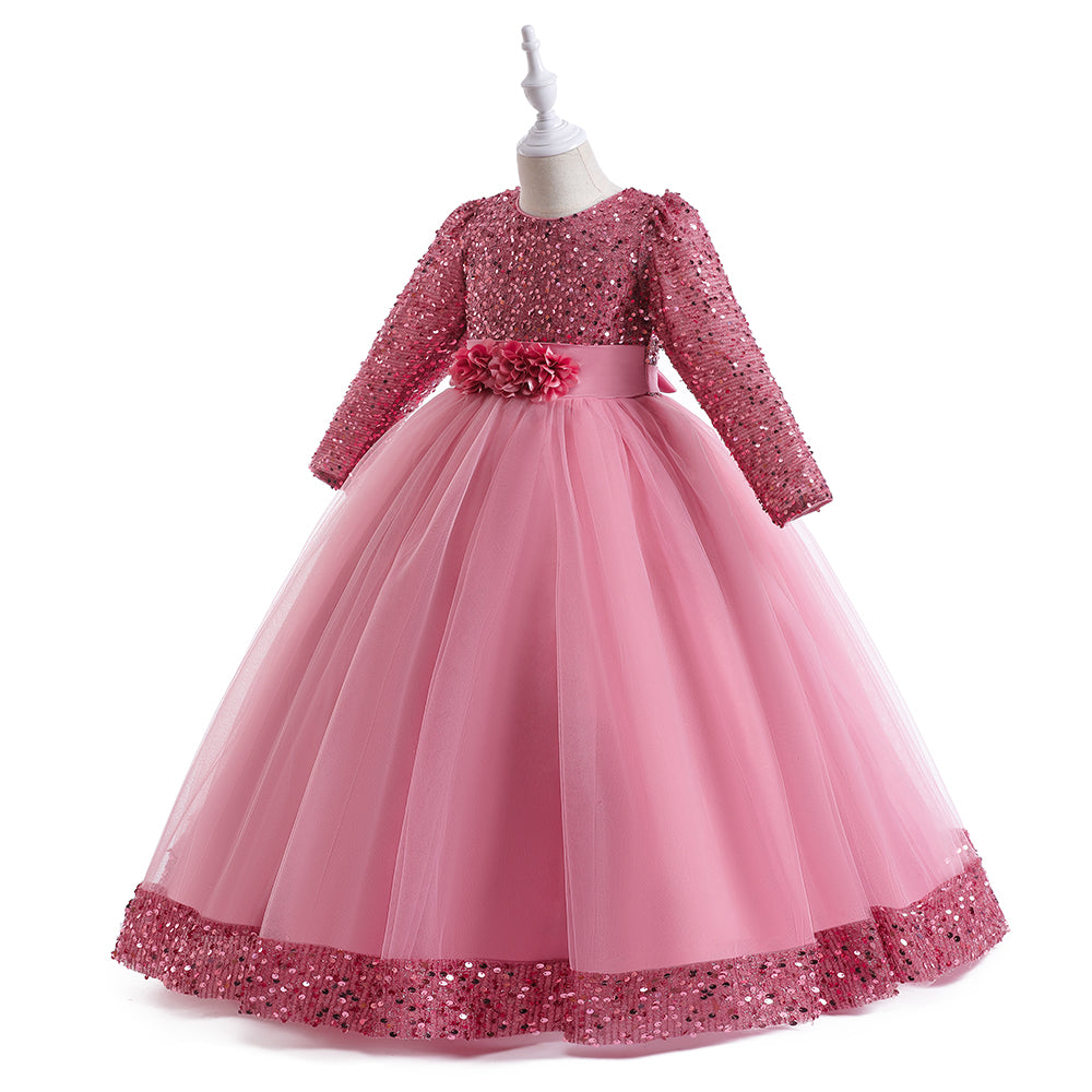 Embellished Applique Gown Maxi Dress