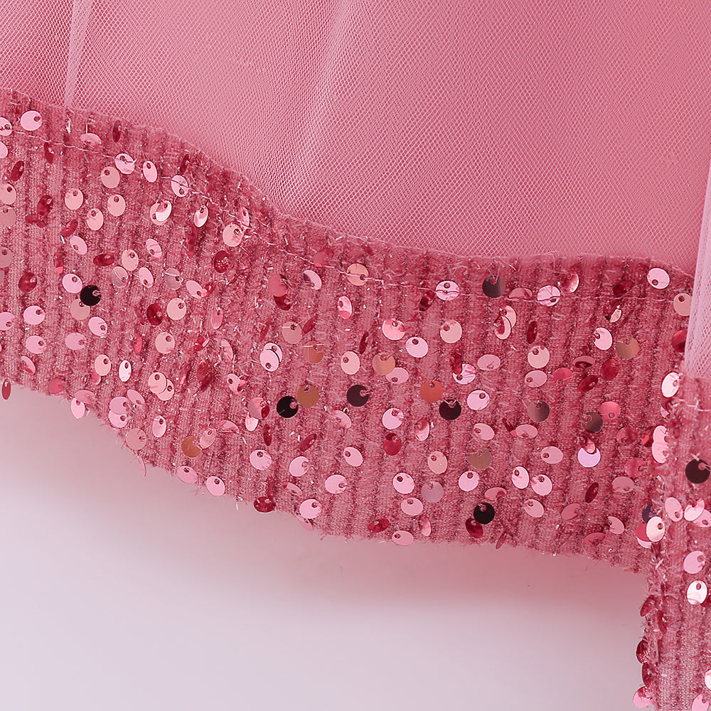 Embellished Applique Gown Maxi Dress