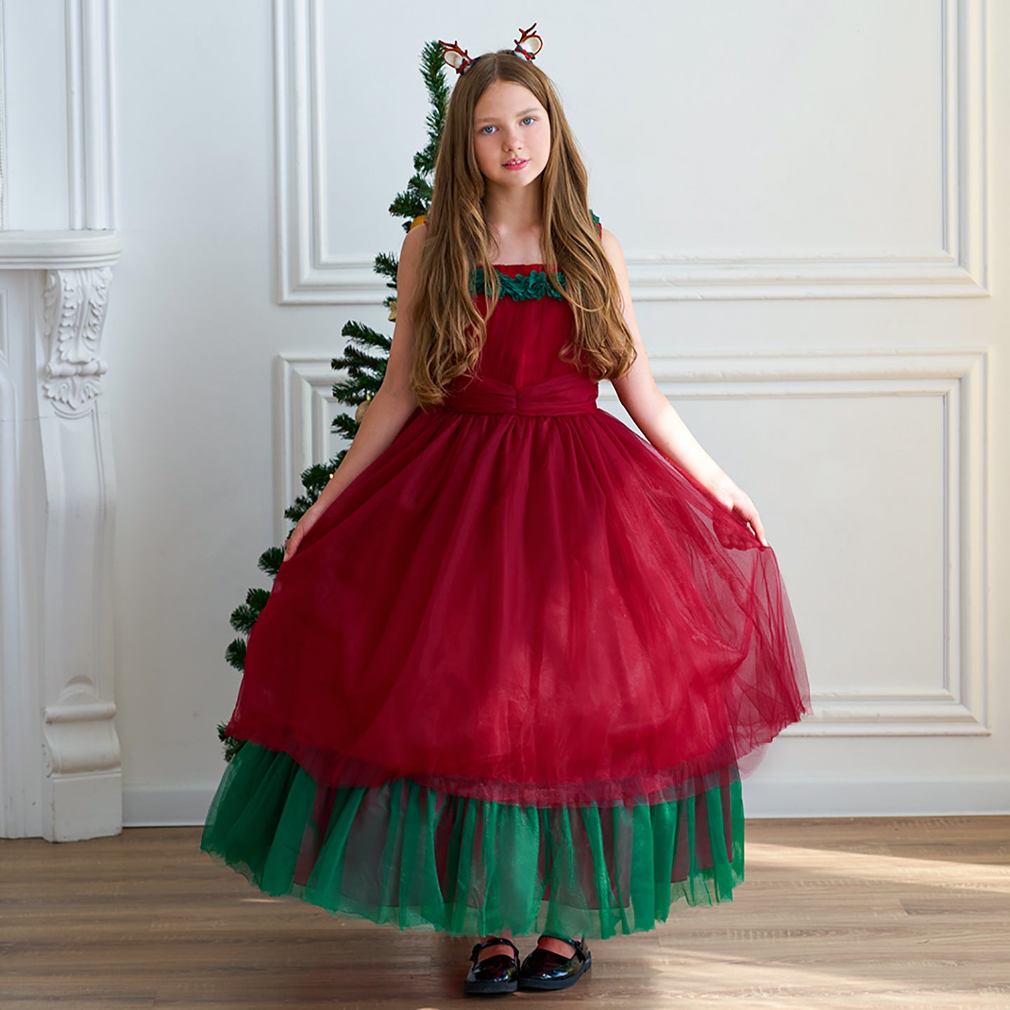 Girls Balloon Maxi Dress