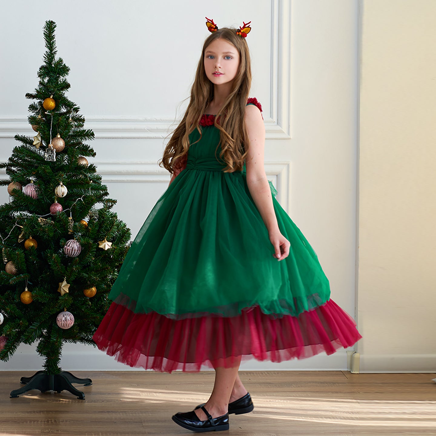 Girls Balloon Maxi Dress