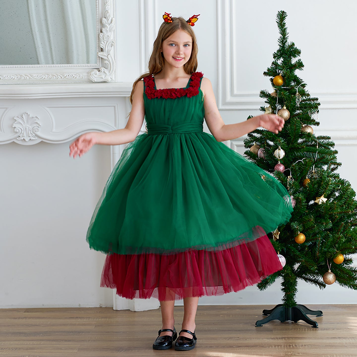Girls Balloon Maxi Dress