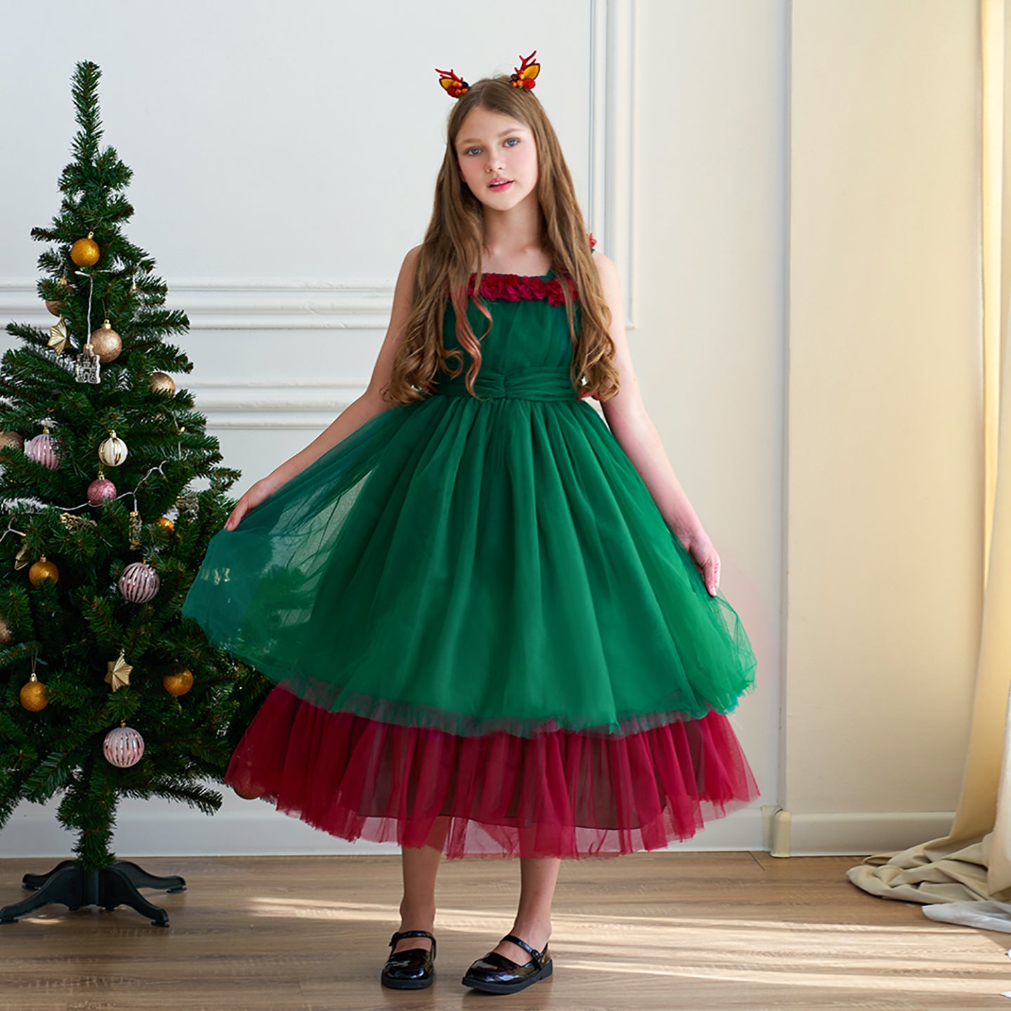 Girls Balloon Maxi Dress