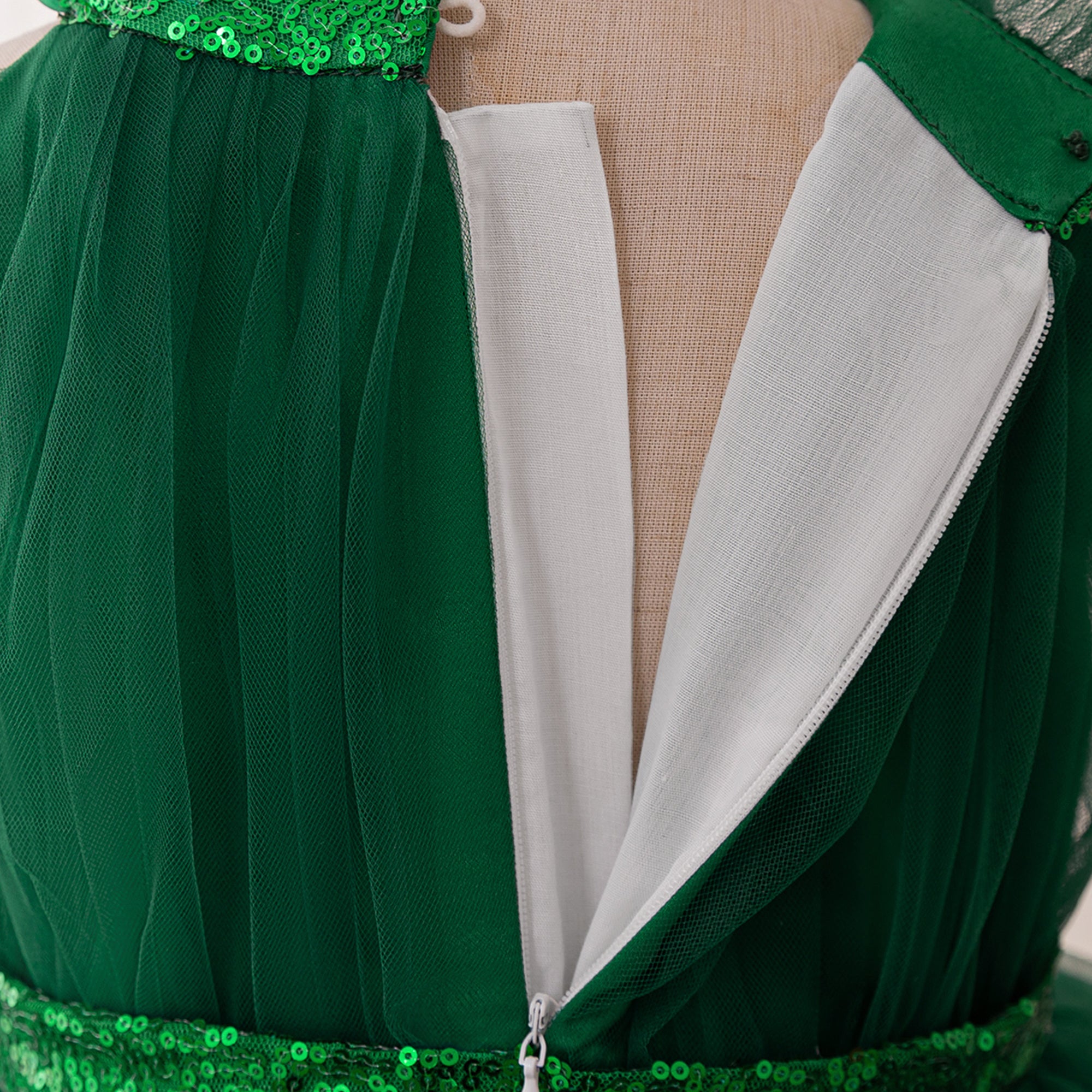 Girls Ruffled A-Line Dress