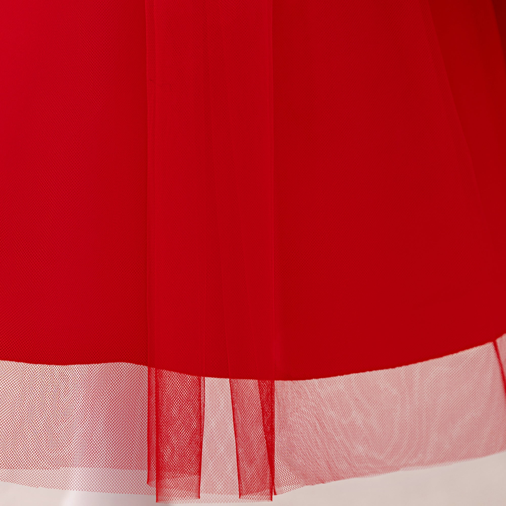 Girls Printed Bows Detailed Fit and Flare Dress