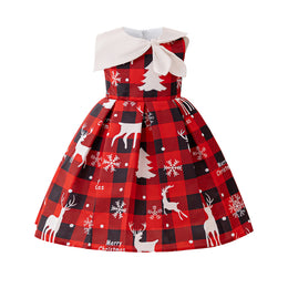 Girls Print A-Line Dress