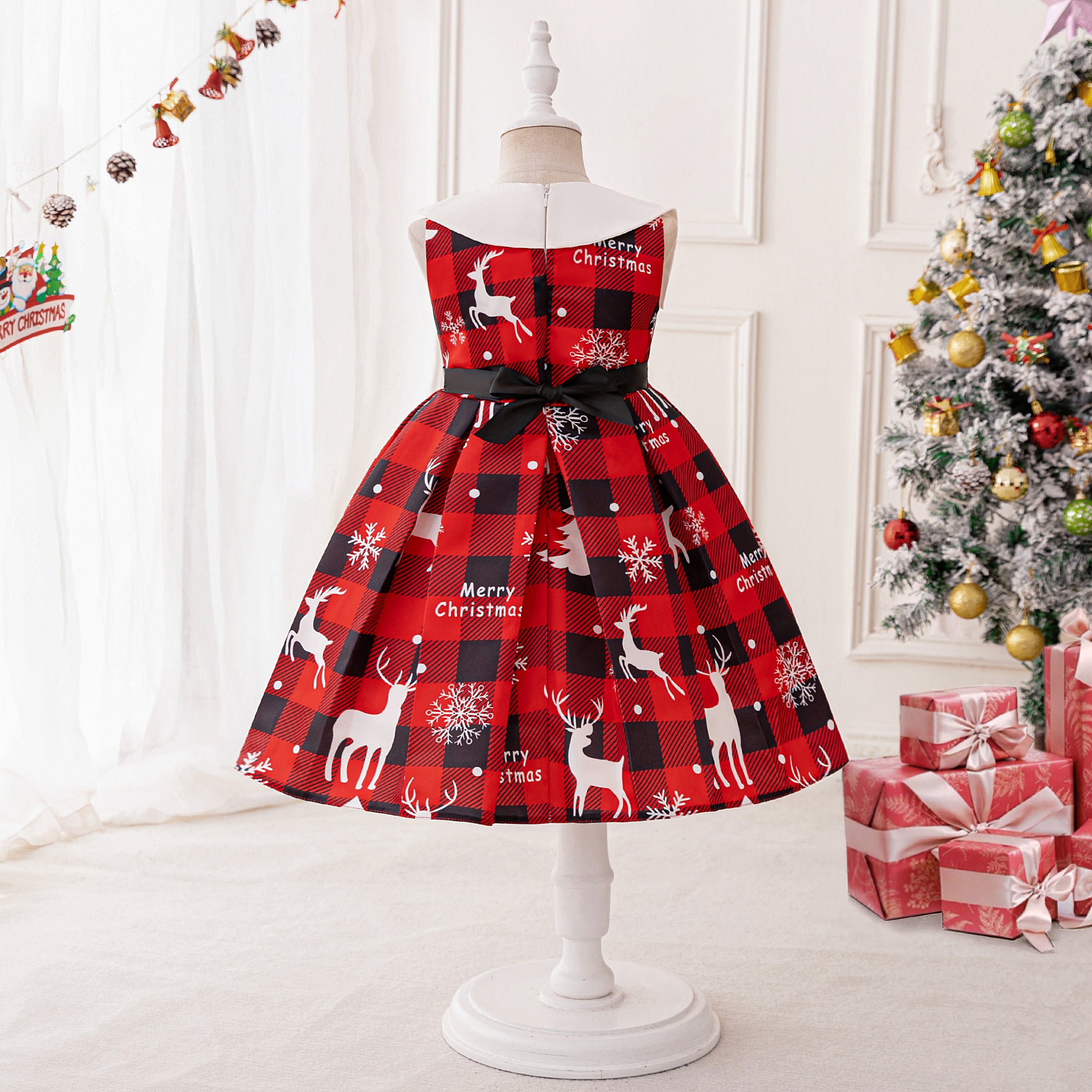 Girls Print A-Line Dress