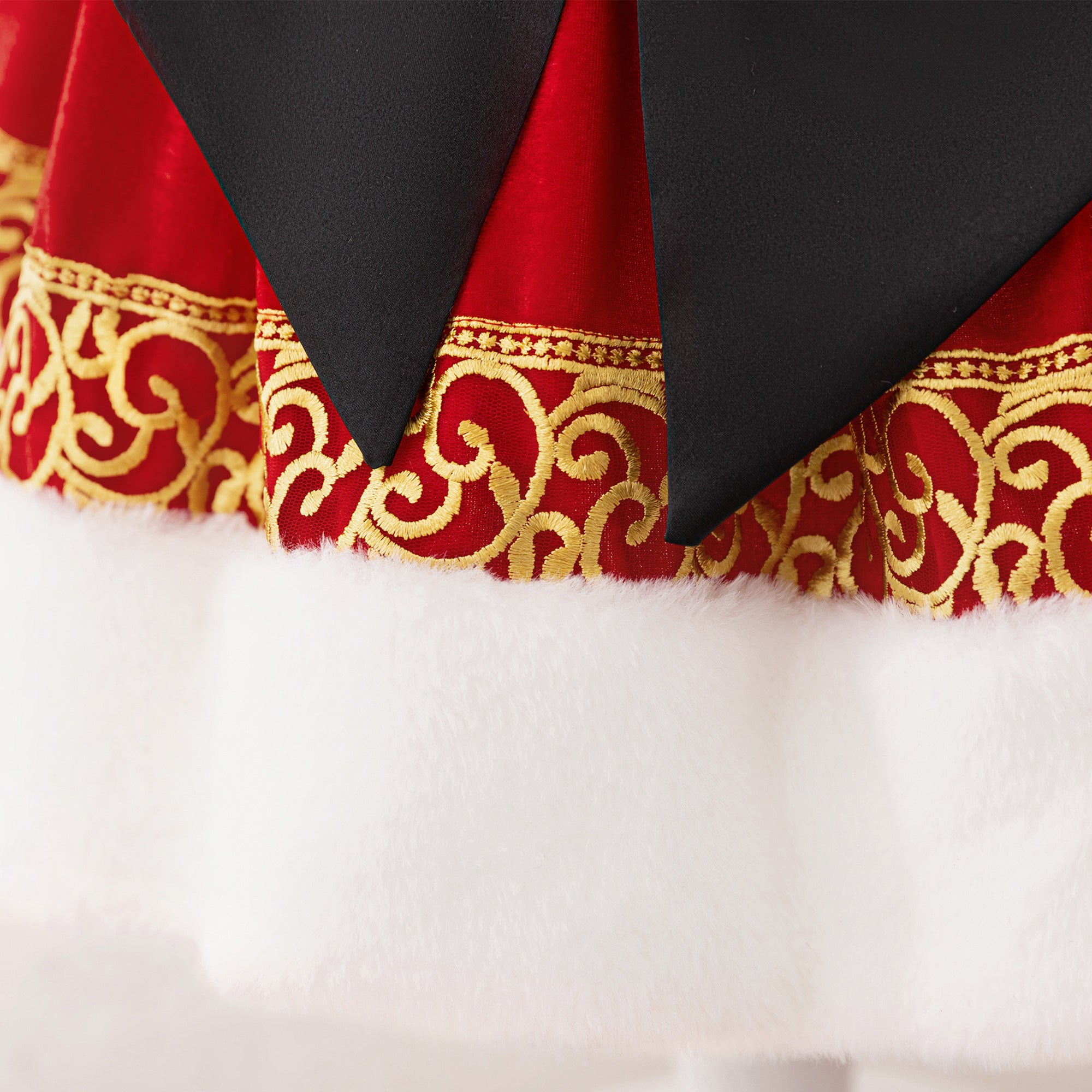 Girls Puff Sleeve Applique A-Line Dress