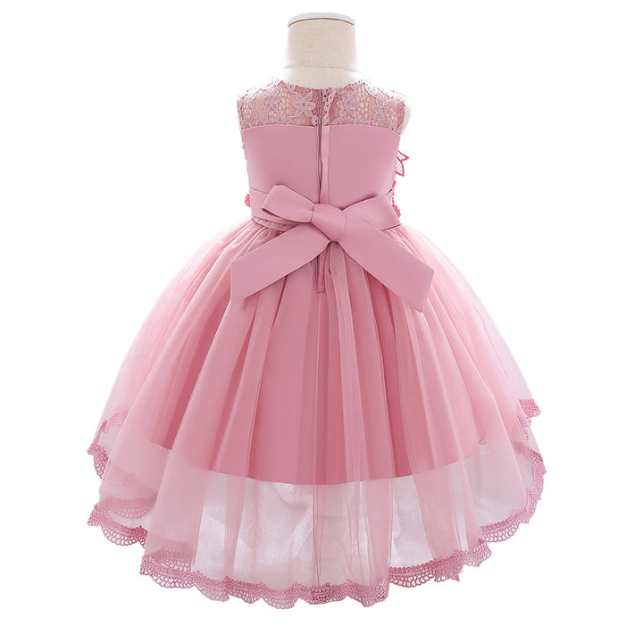 Pink & puce Embellished Embroidered Applique Fit & Flare Dress