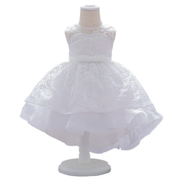 White Applique Fit & Flare Dress